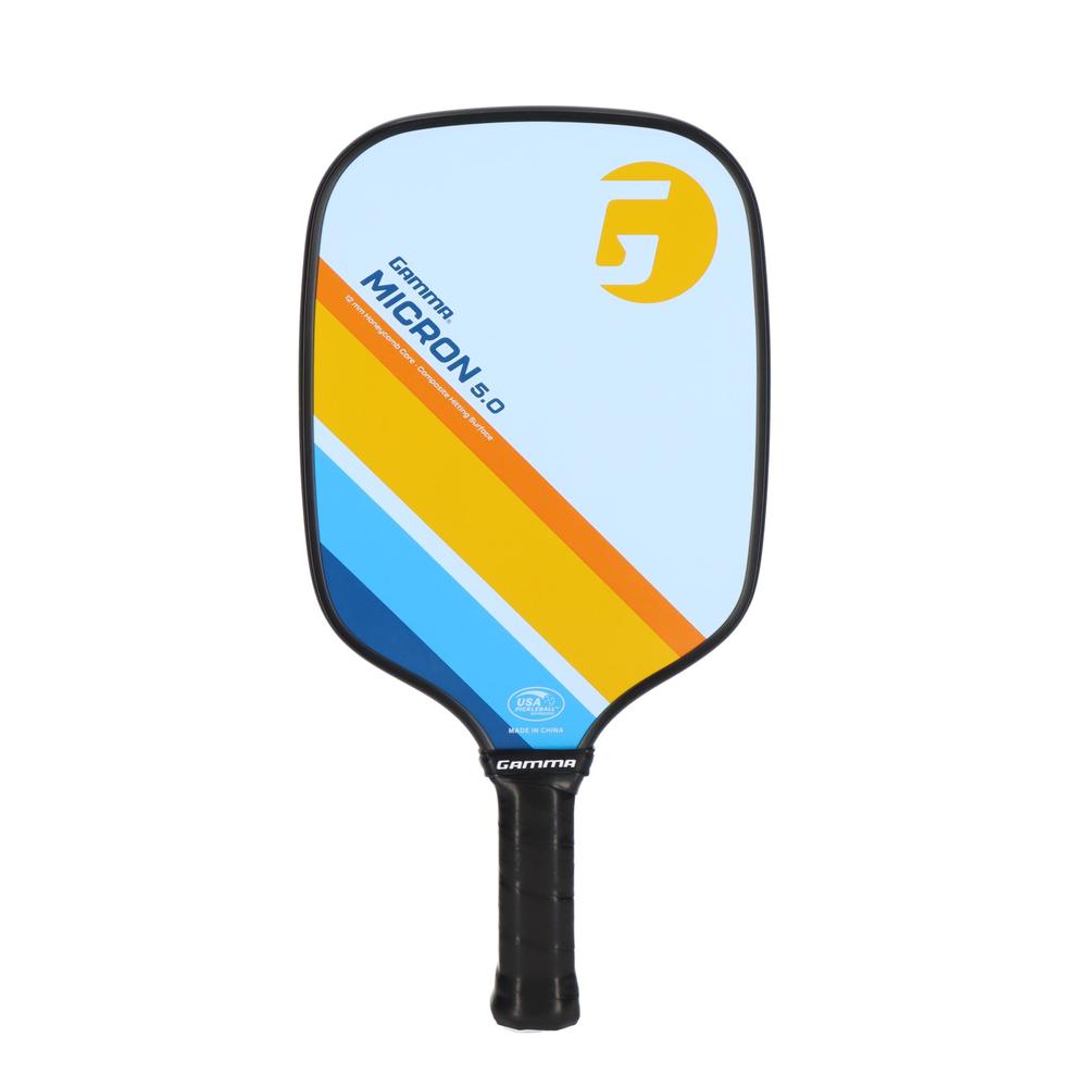 Gamma Micron 5.0 Pickleball Paddle Blue Orange - Toby's Sports