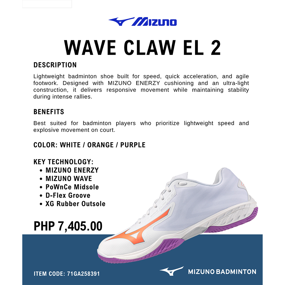 Mizuno Claw EL 2 Badminton Shoes