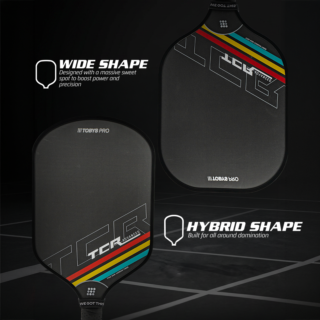 Toby's Pro TCR Advanced Hybrid Pickleball Paddle