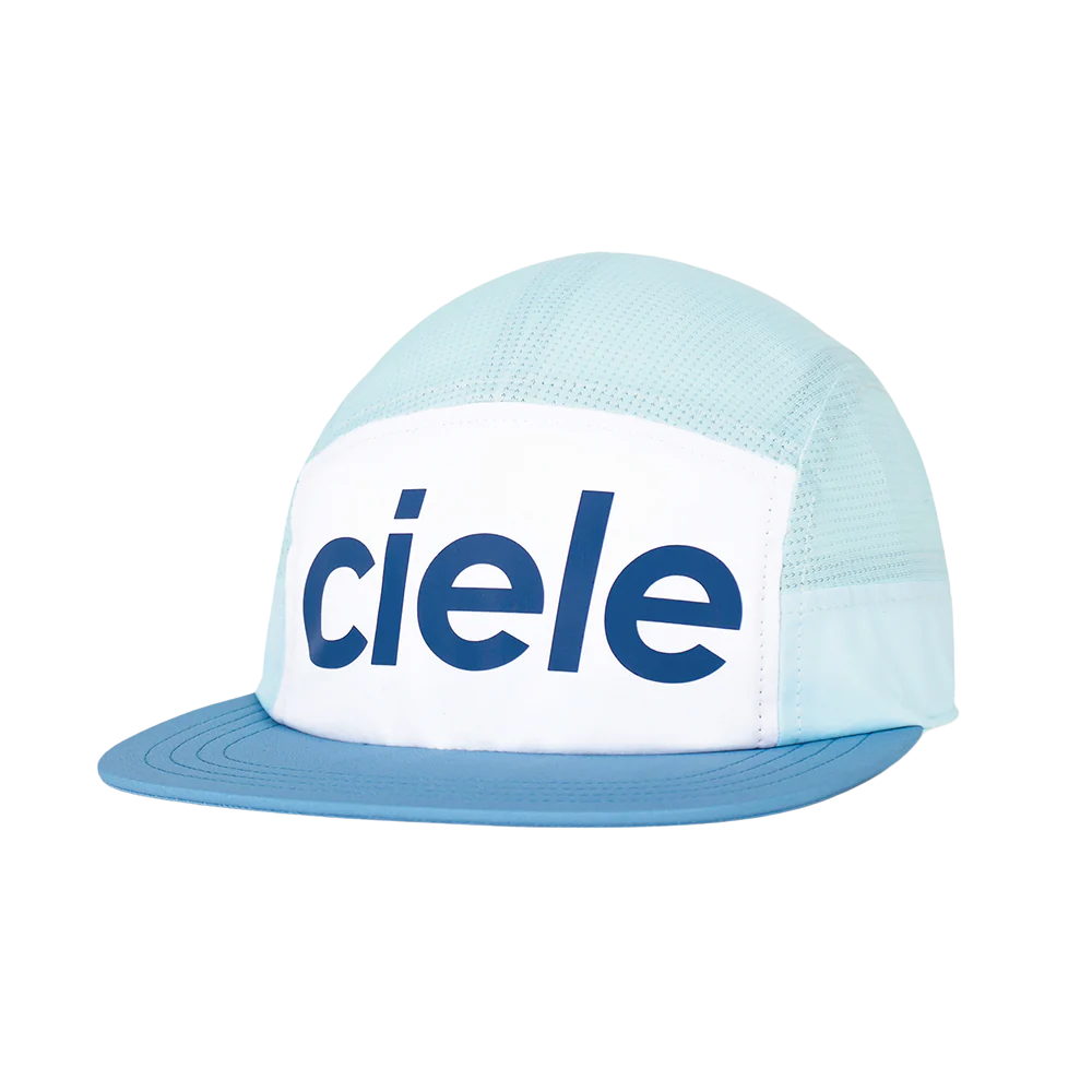 Ciele GOCap Comp Century White/Sky Blue Running Cap