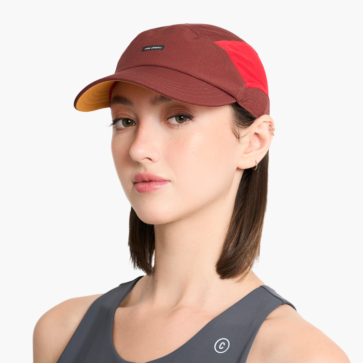 Ciele FSTCap SC Field Iconic Bar SL Andorra Red Running Cap