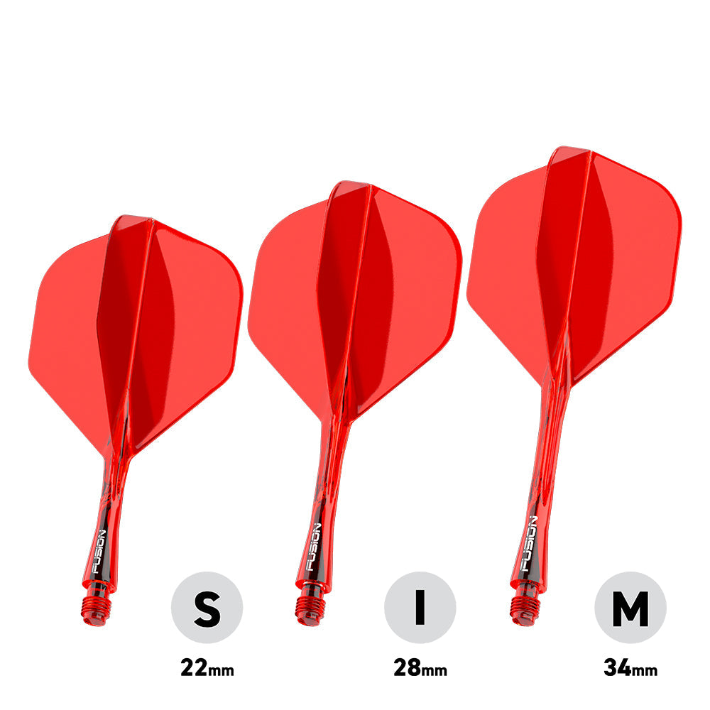 Winmau Fusion Integrated Red Flight & Shaft