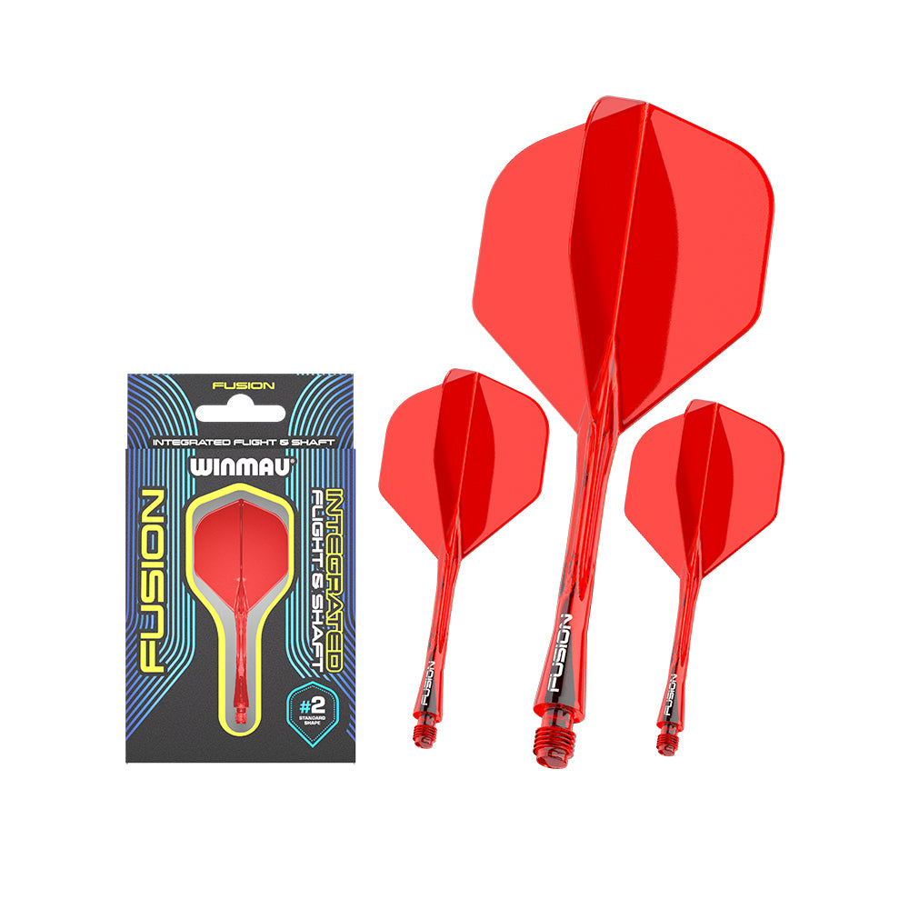 Winmau Fusion Integrated Red Flight & Shaft