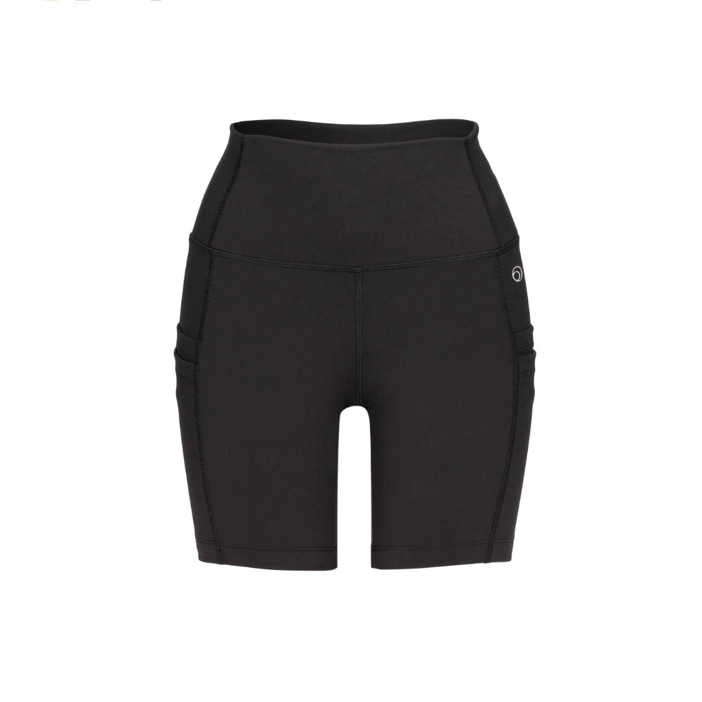 Equipe Women's High Rise Cycling Shorts with Side Pockets Black