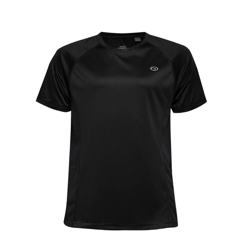 Equipe Men's Raglan Cut Shirt with Mesh Combi Black