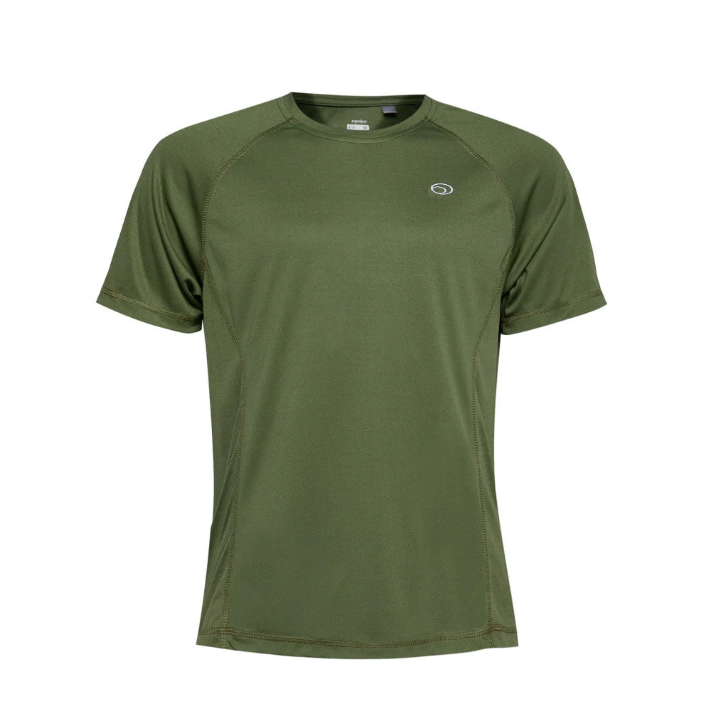 Equipe Men's Raglan Cut Shirt with Mesh Combi Olive Green