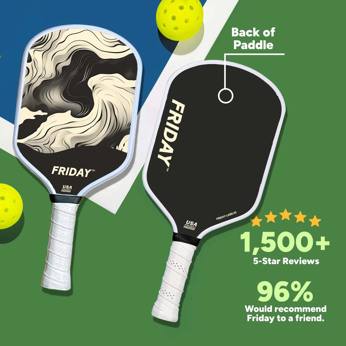 Friday Originals Ghostly Haze Pickleball Paddle