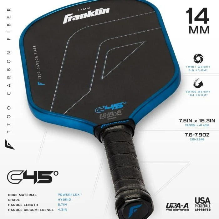 Franklin C45 Hybrid 14mm Pickleball Paddle