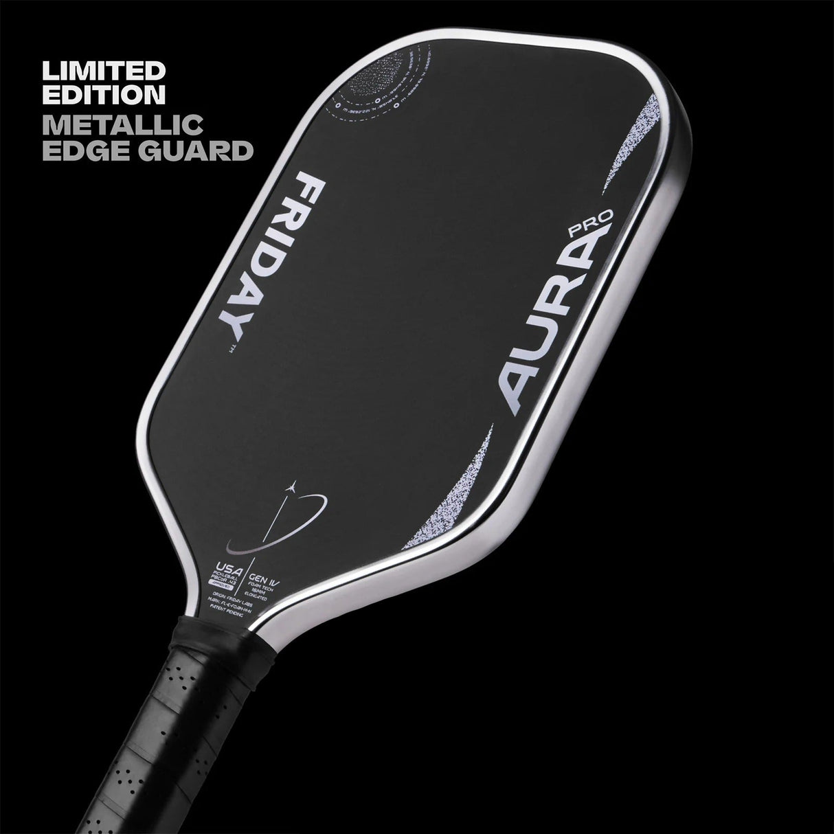 Friday Aura Pro Elongated Eclipse Metallic Pickleball Paddle
