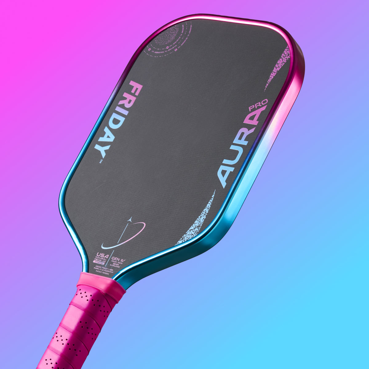 Friday Aura Pro Elongated Vice Metallic Pickleball Paddle