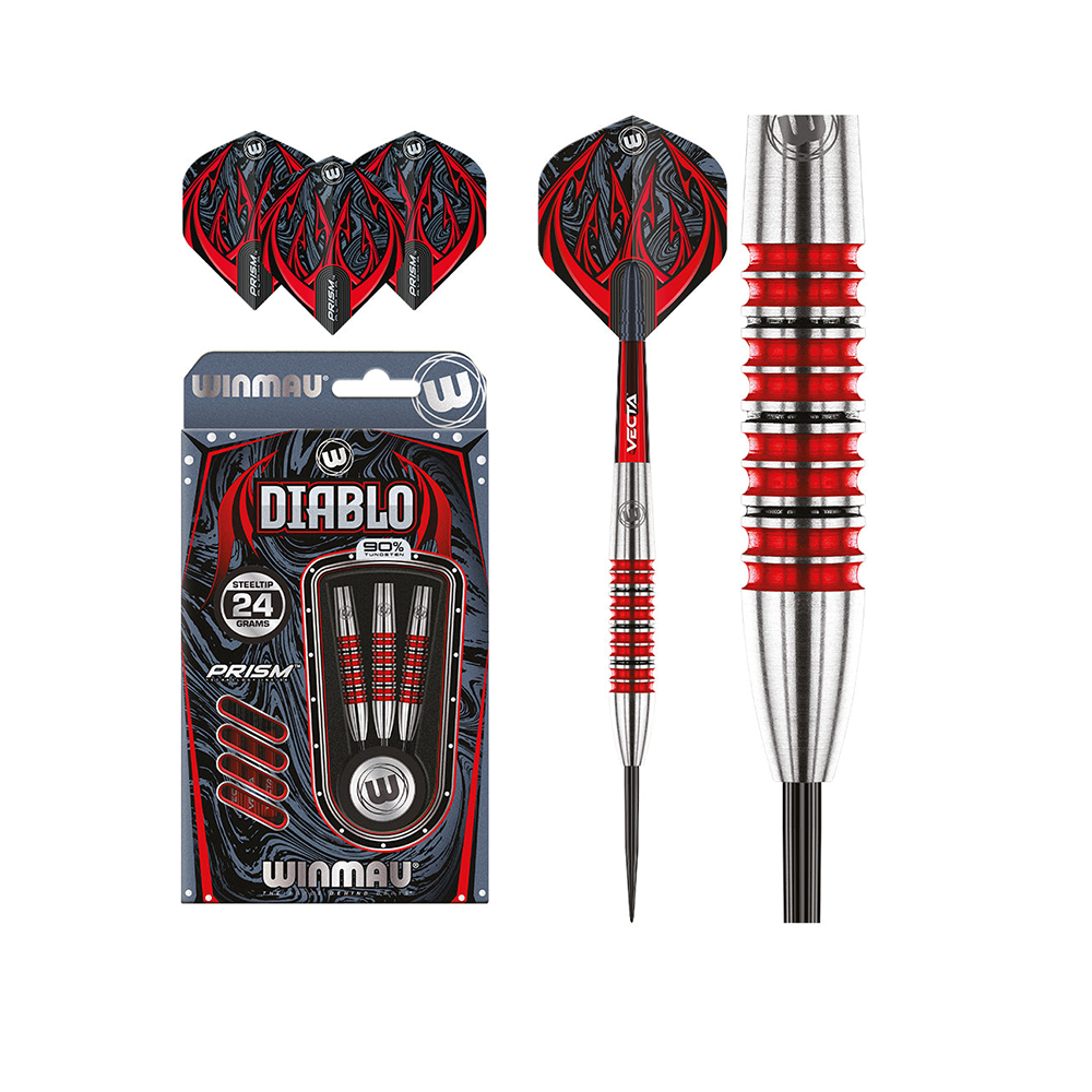 Winmau Diablo Torpedo 90% Tungsten Alloy Steeltip Darts