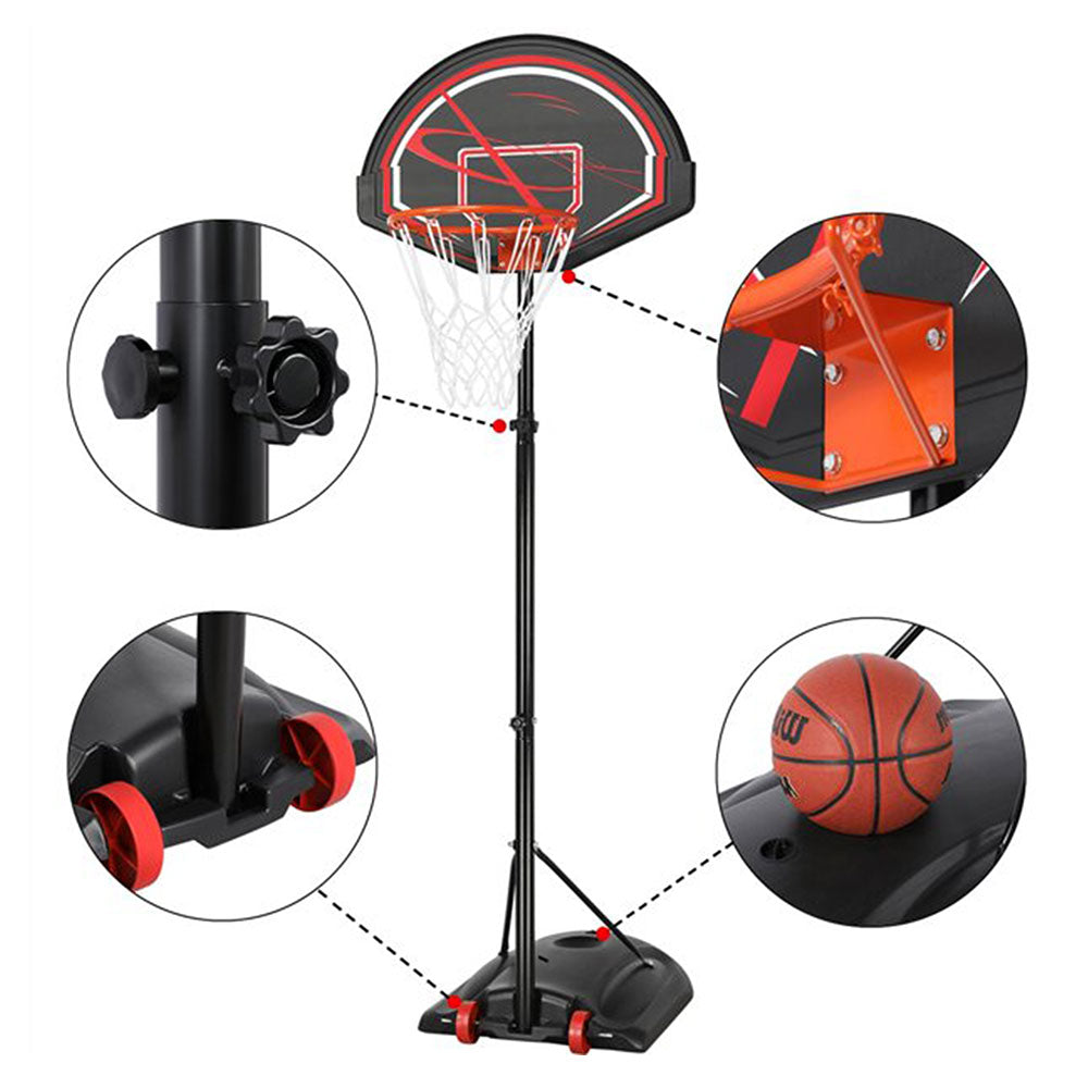 Lifetime Impact Youth 32 Basketball Set Black Red Orange