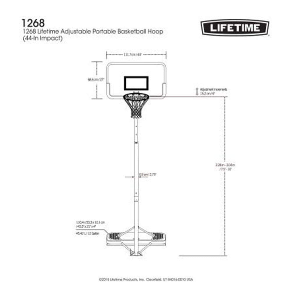 Lifetime Impact 44 Basketball Set