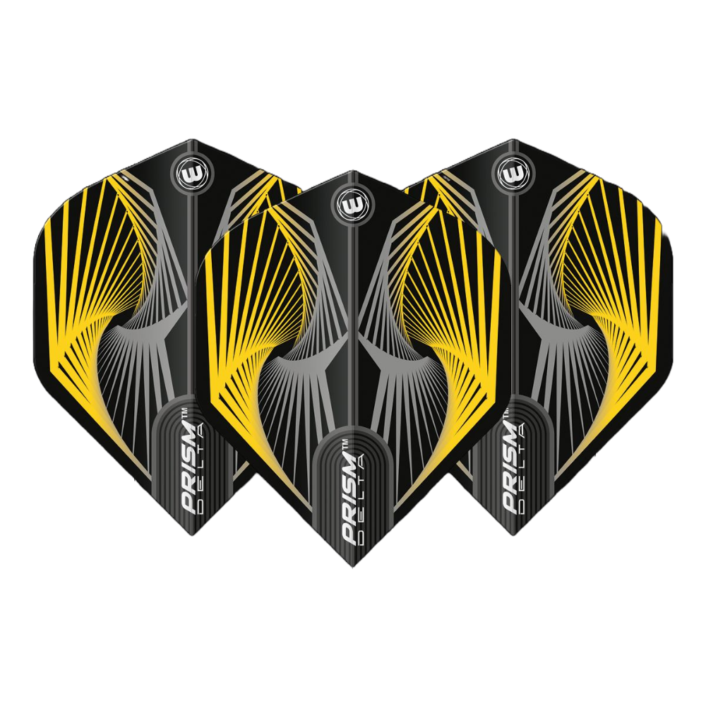 Winmau Prism Delta Yellow Grey Darts Flights