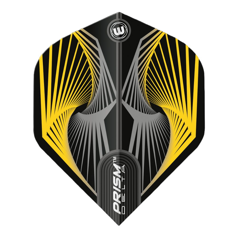 Winmau Prism Delta Yellow Grey Darts Flights