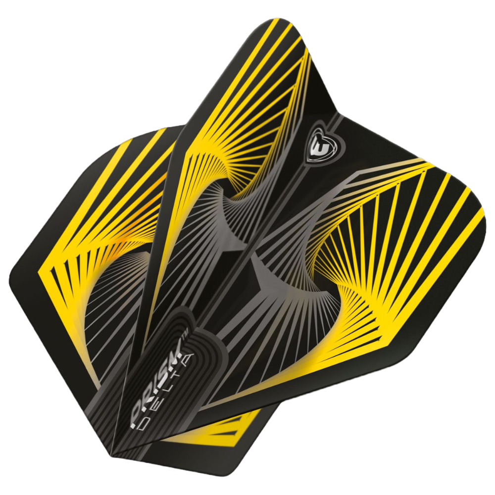 Winmau Prism Delta Yellow Grey Darts Flights