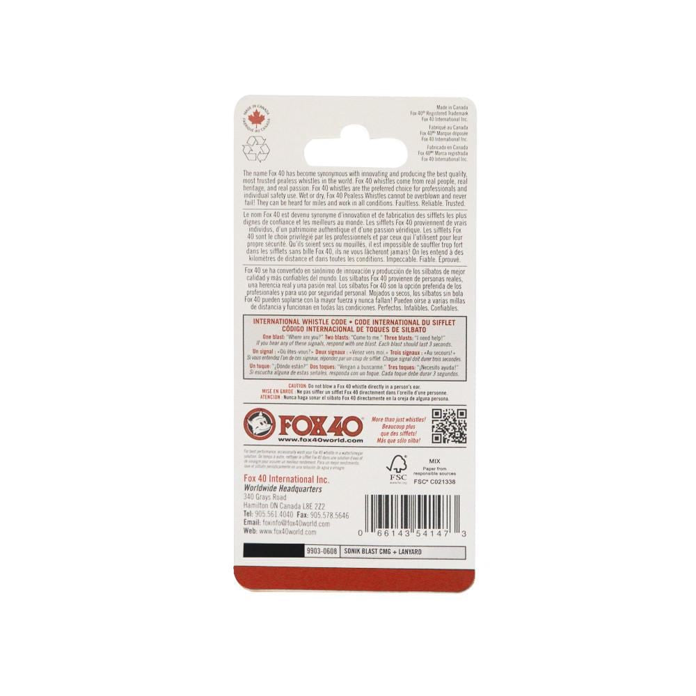 Buy the Fox40 Sonik Blast CMG Safety with Breakaway at Toby's Sports!