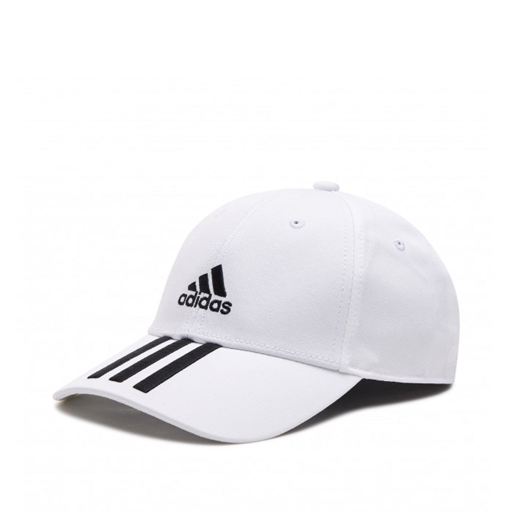 adidas Baseball 3-Stripes Twill Cap White Black - Toby\'s Sports