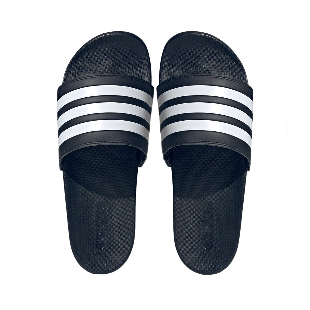hardop lager Technologie adidas Men's Comfort Adilette Slides Blue White - Toby's Sports!