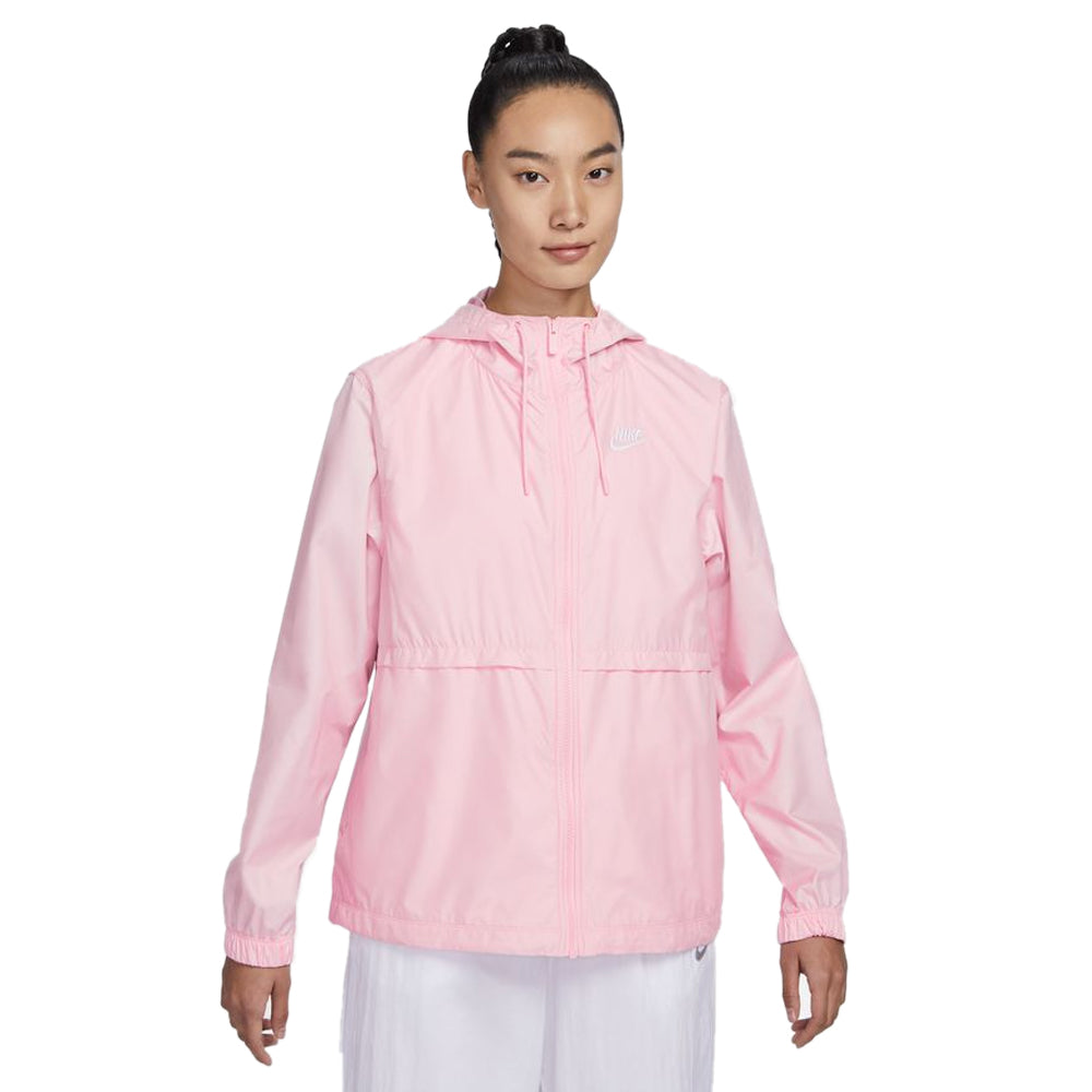 Nike Women's Sportswear Essential Repel Woven Jacket Med Soft Pink White -  Toby's Sports