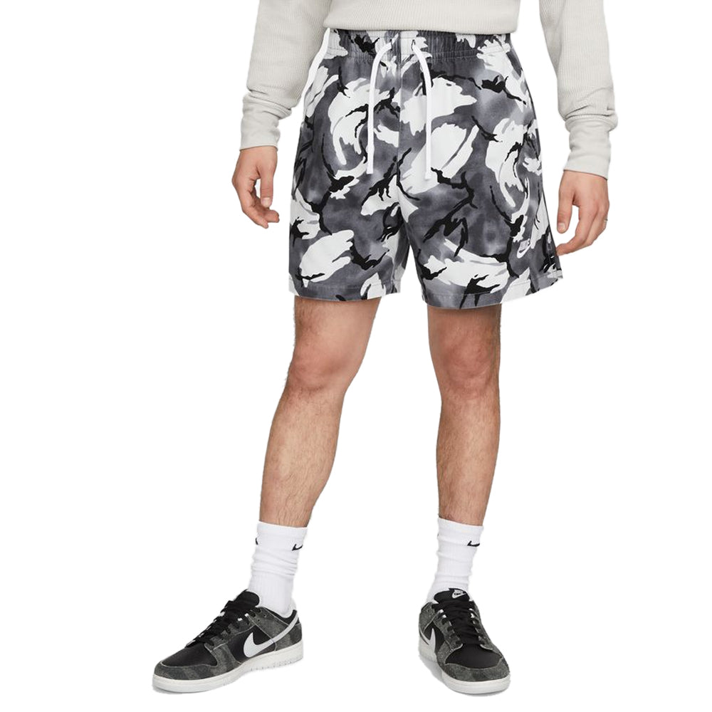 mens white nike fleece shorts