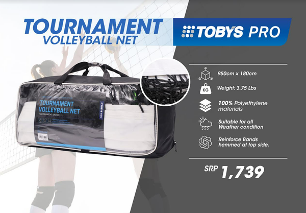Toby's Pro Volleyball Net Heavy Duty