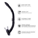 Aquagear M11-S04 Mask & Snorkel Set