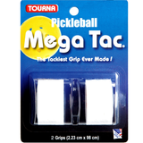 Pickleball Tourna Mega Tac Pickleball Overgrip White-Pack of 2