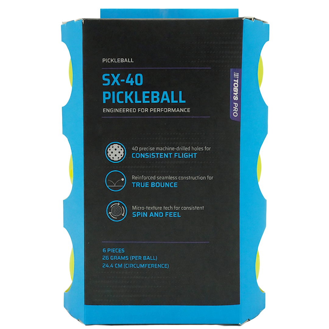Toby's Pro SX-40 6 Pack Pickleball