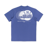 New Era New York Yankees MLB Seasonal Ink Purple COOLERA Short Sleeve T-Shirt