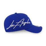 New Era 9FORTY Los Angeles Dodgers Mix League Script Light Royal Adjustable Cap