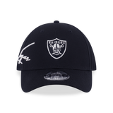 New Era 9FORTY Las Vegas Raiders Mix League Script Black Adjustable Cap