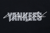 New Era New York Yankees Mix League Script Black Short Sleeve T-Shirt