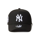 New Era New York Yankees Black and White 9FORTY A-Frame Adjustable Cap
