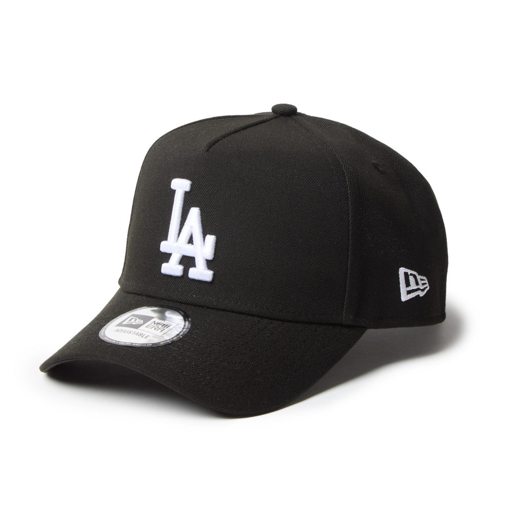 New Era Los Angeles Dodgers Black and White 9FORTY A-Frame Adjustable Cap