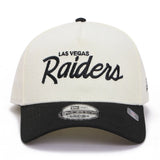 New Era 9FORTY A-Frame Las Vegas Raiders Summer Corduroy Chrome Black Snapback Cap