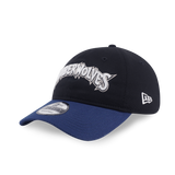 New Era Minnesota Timberwolves Hardwood Classics 2026 Black Deep Blue 9FORTY Unstructured Adjustable Cap