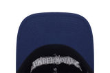 New Era Minnesota Timberwolves Hardwood Classics 2026 Black Deep Blue 9FORTY Unstructured Adjustable Cap