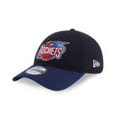 New Era Houston Rockets Hardwood Classics 2026 Black Blue 9FORTY Unstructured Adjustable Cap