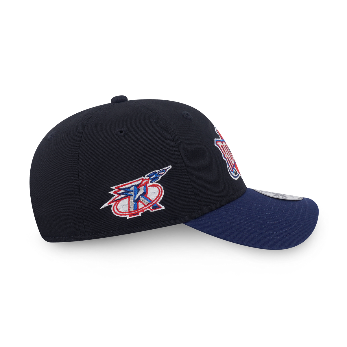 New Era Houston Rockets Hardwood Classics 2026 Black Blue 9FORTY Unstructured Adjustable Cap