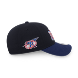 New Era Houston Rockets Hardwood Classics 2026 Black Blue 9FORTY Unstructured Adjustable Cap