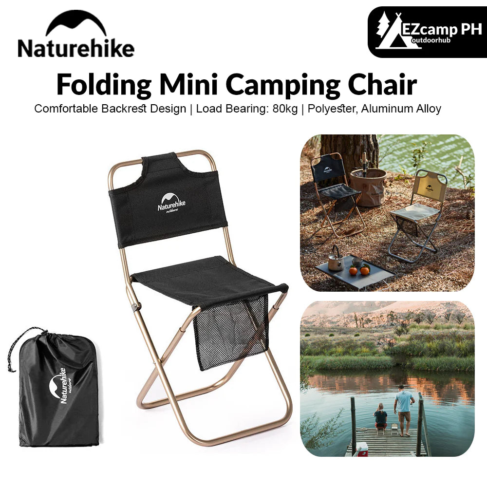 NATUREHIKE MZ01 Foldable Stool with Back