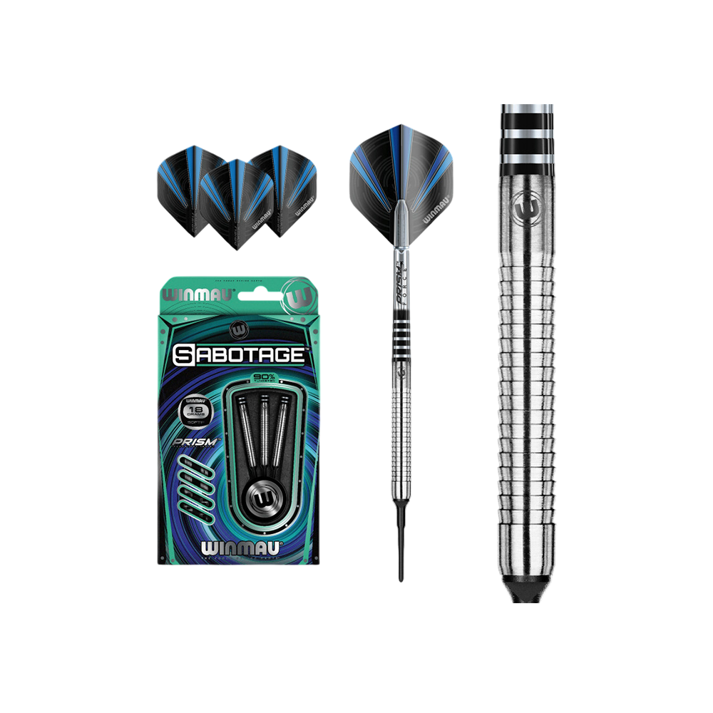 Winmau Sabotage 90% Tungsten Alloy Soft Tip Darts