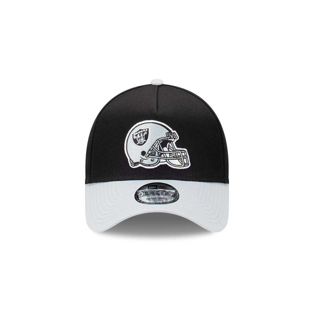 New Era 9FORTY A-frame Oakland Raiders NFL Rivalry Black Gray Snapback