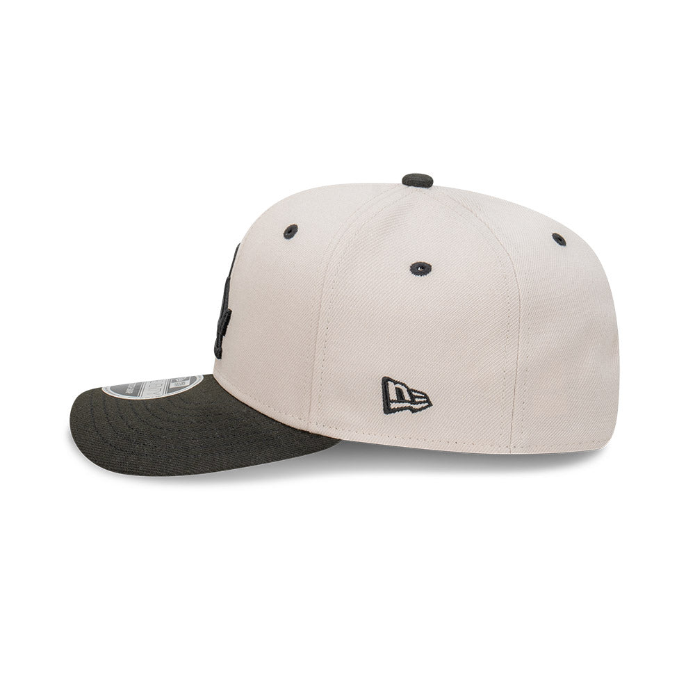 New Era 9SEVENTY Los Angeles Dodgers Stone Black 2-Tone Stretch Snapback Cap