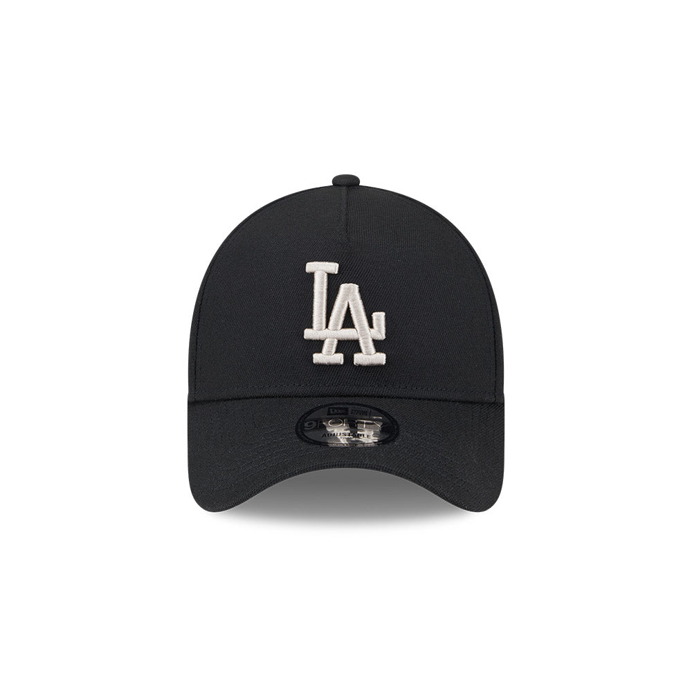 New Era Los Angeles Dodgers Black Stone Repreve® Black 9FORTY A-Frame Snapback Cap