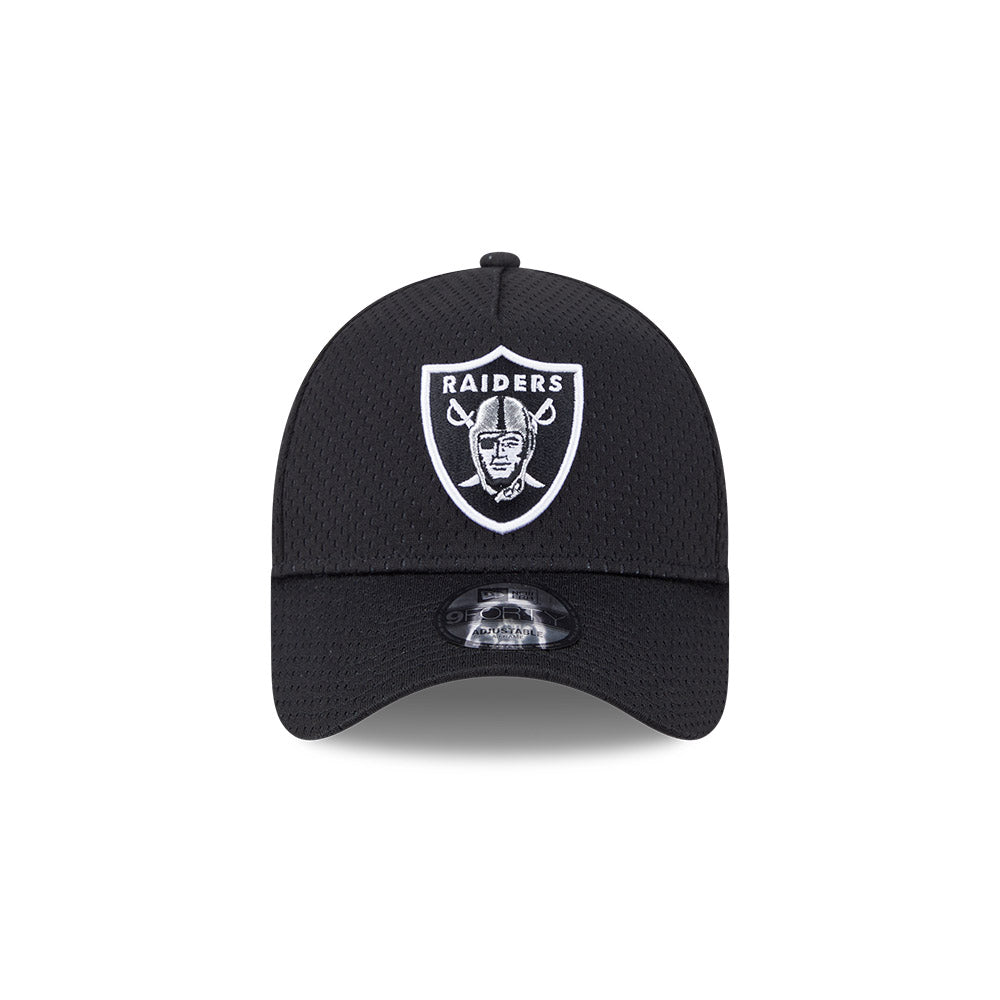 New Era Las Vegas Raiders Basketball Mesh Black 9FORTY A-Frame Cap