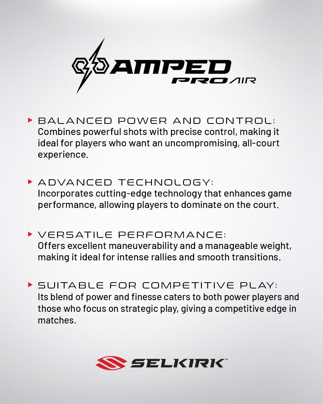 Selkirk AMPED Pro Air Invikta Pickleball Paddle