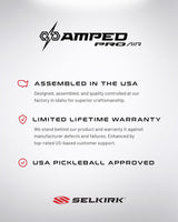 Selkirk AMPED Pro Air Invikta Pickleball Paddle