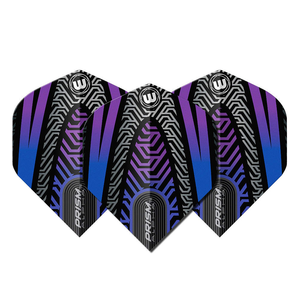 Winmau Prism Alpha Black & Purple Dart Flights